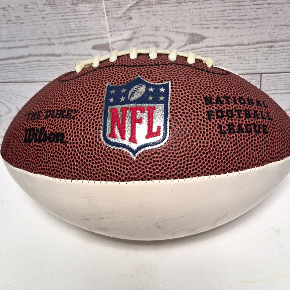 Wilson NFL The Duke Junior Size 6 Composite Leather Football Brown White WTF1691
